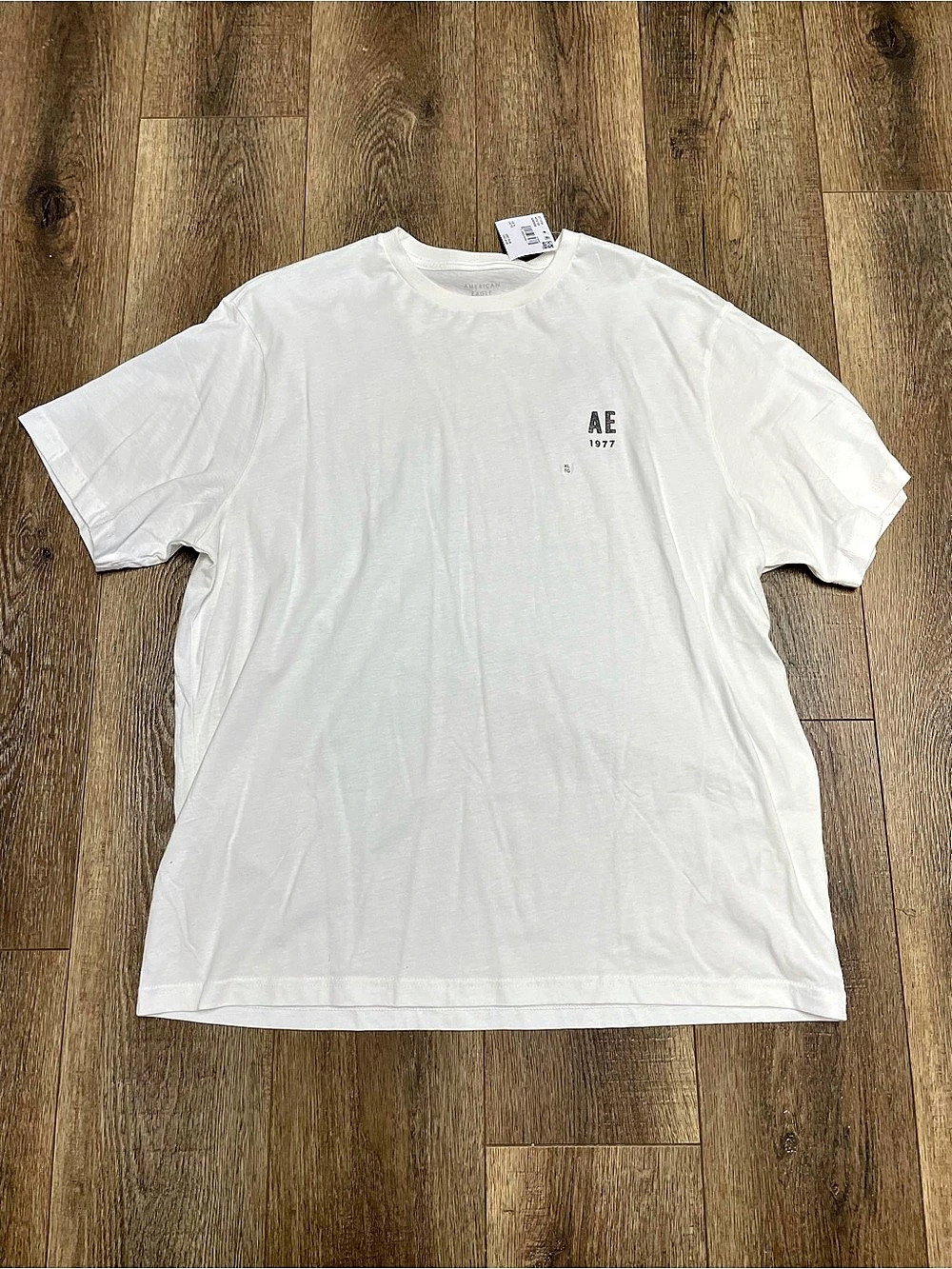 American Eagle Palm Springs Graphic T-Shirt White & Black XL